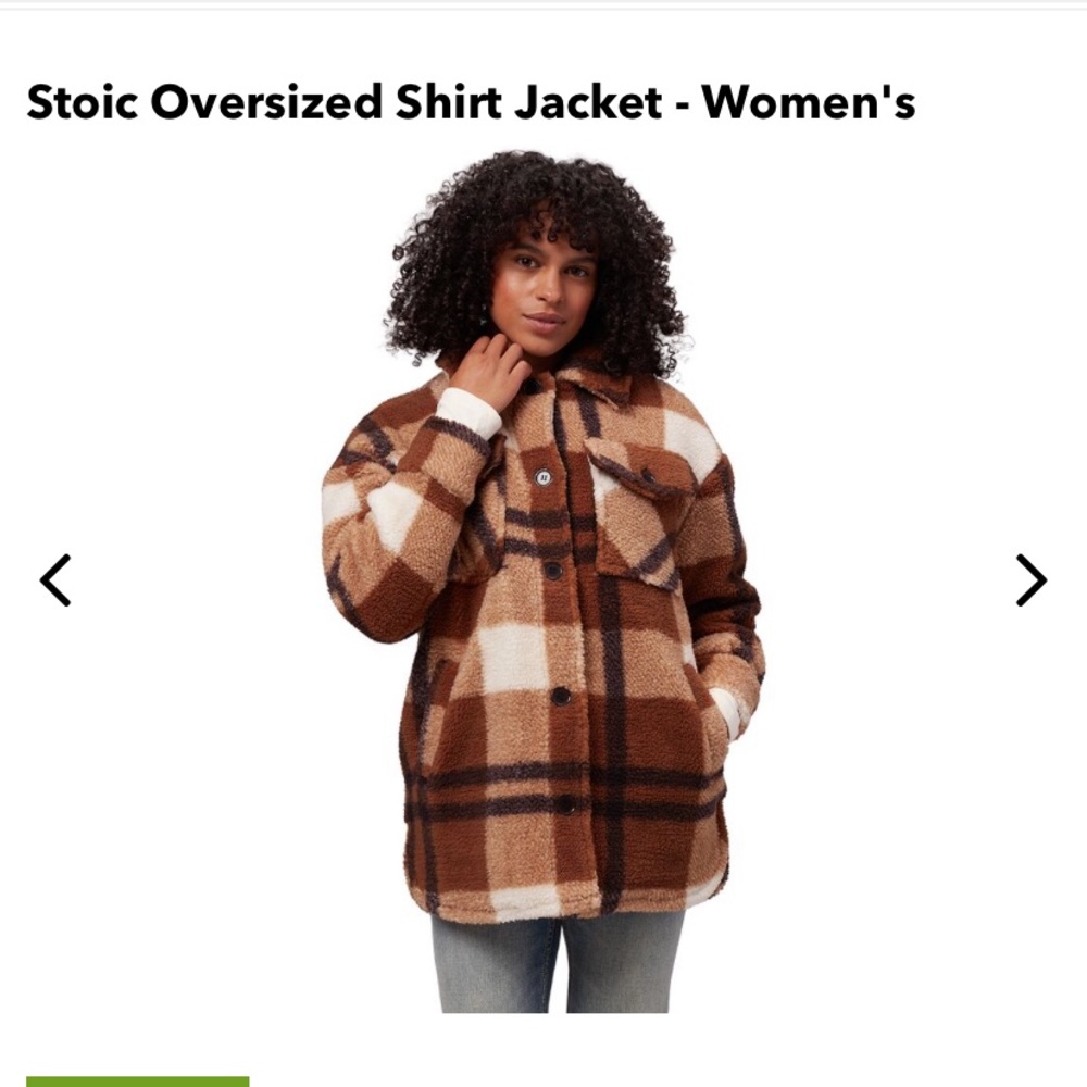 NWOT- stoic oversized sherpa shacket